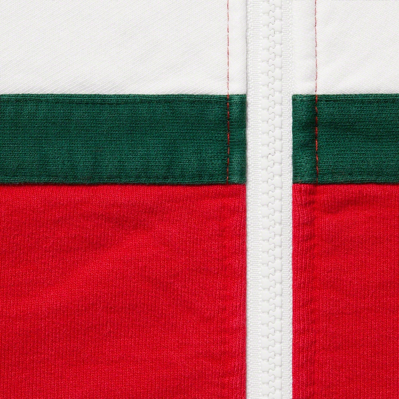 Big Logo Paneled Zip Up Hooded Sweatshirt view 6